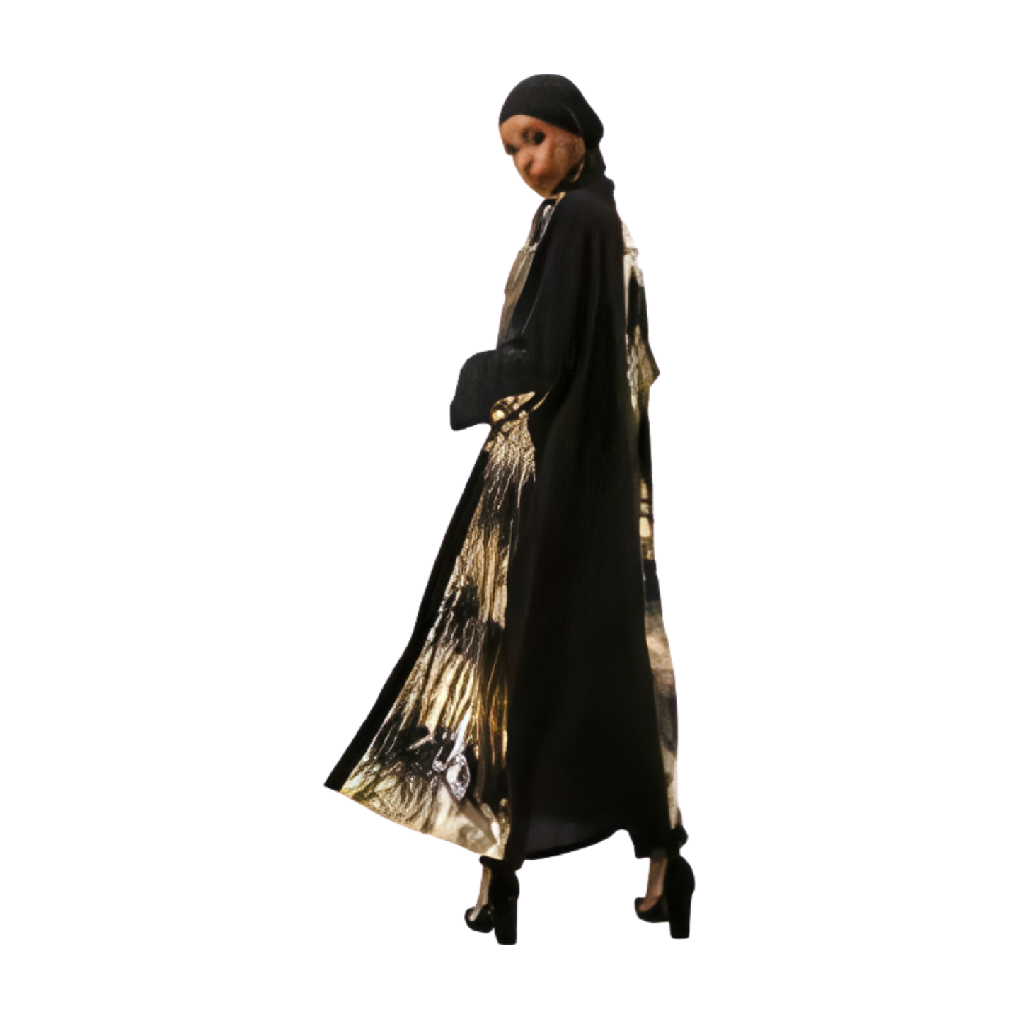 Sequin Abaya Dress