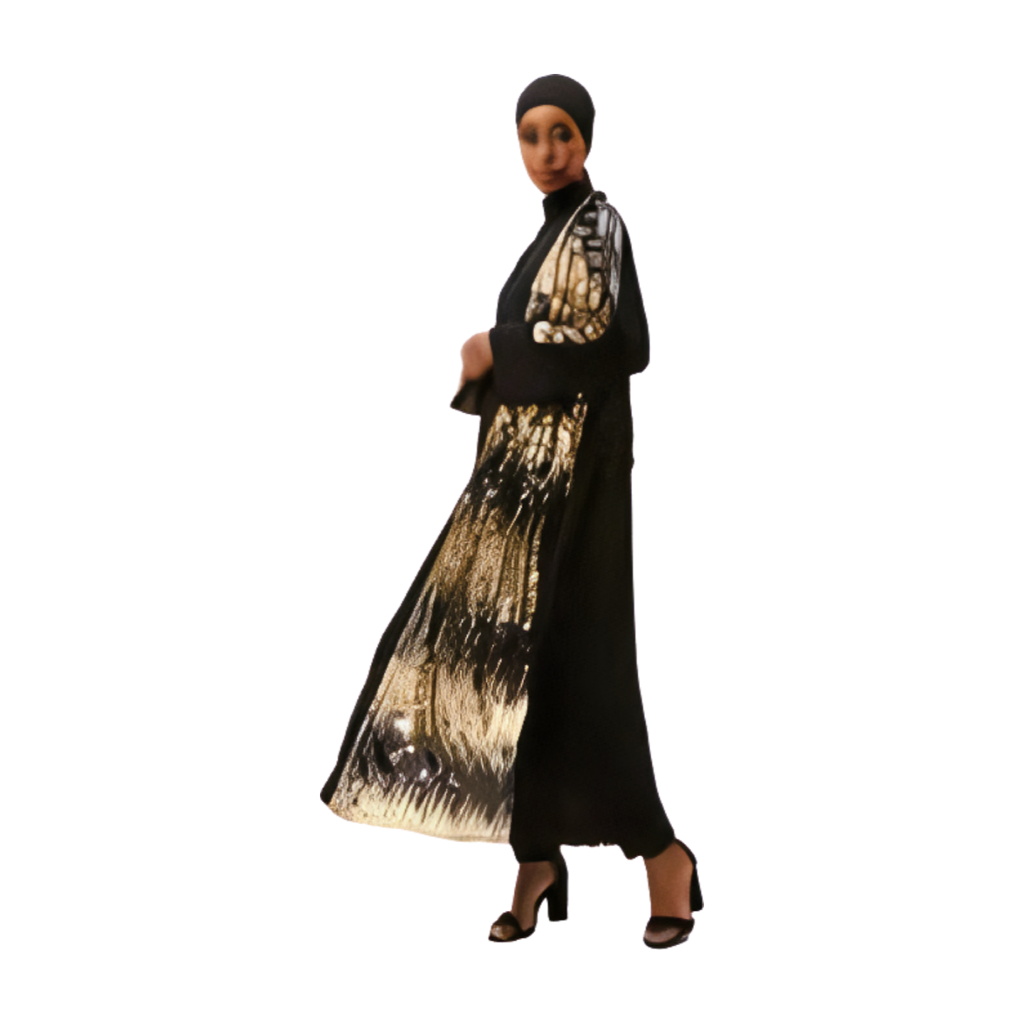 Sequin Abaya Dress