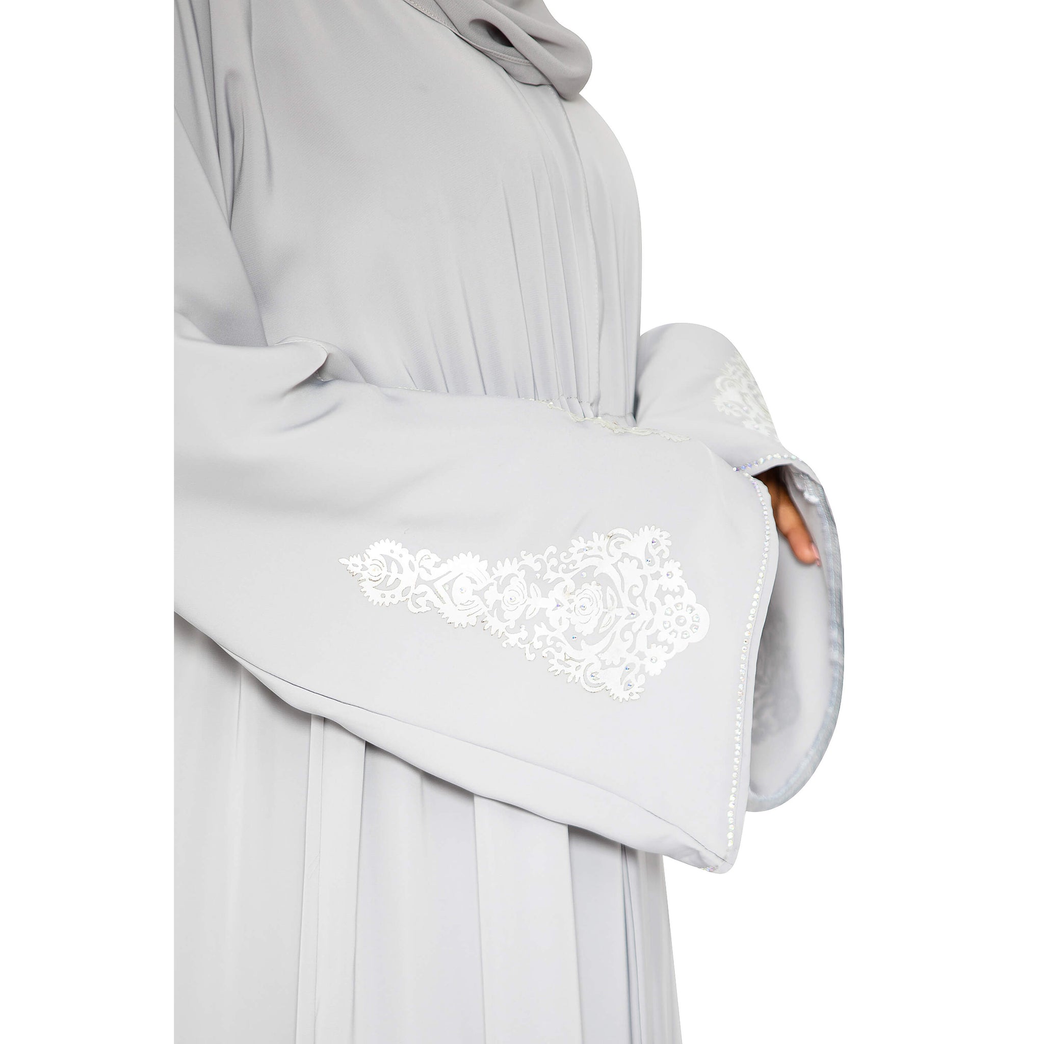 Laser Cut Embroidery Abaya