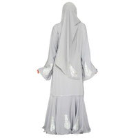 Laser Cut Embroidery Abaya