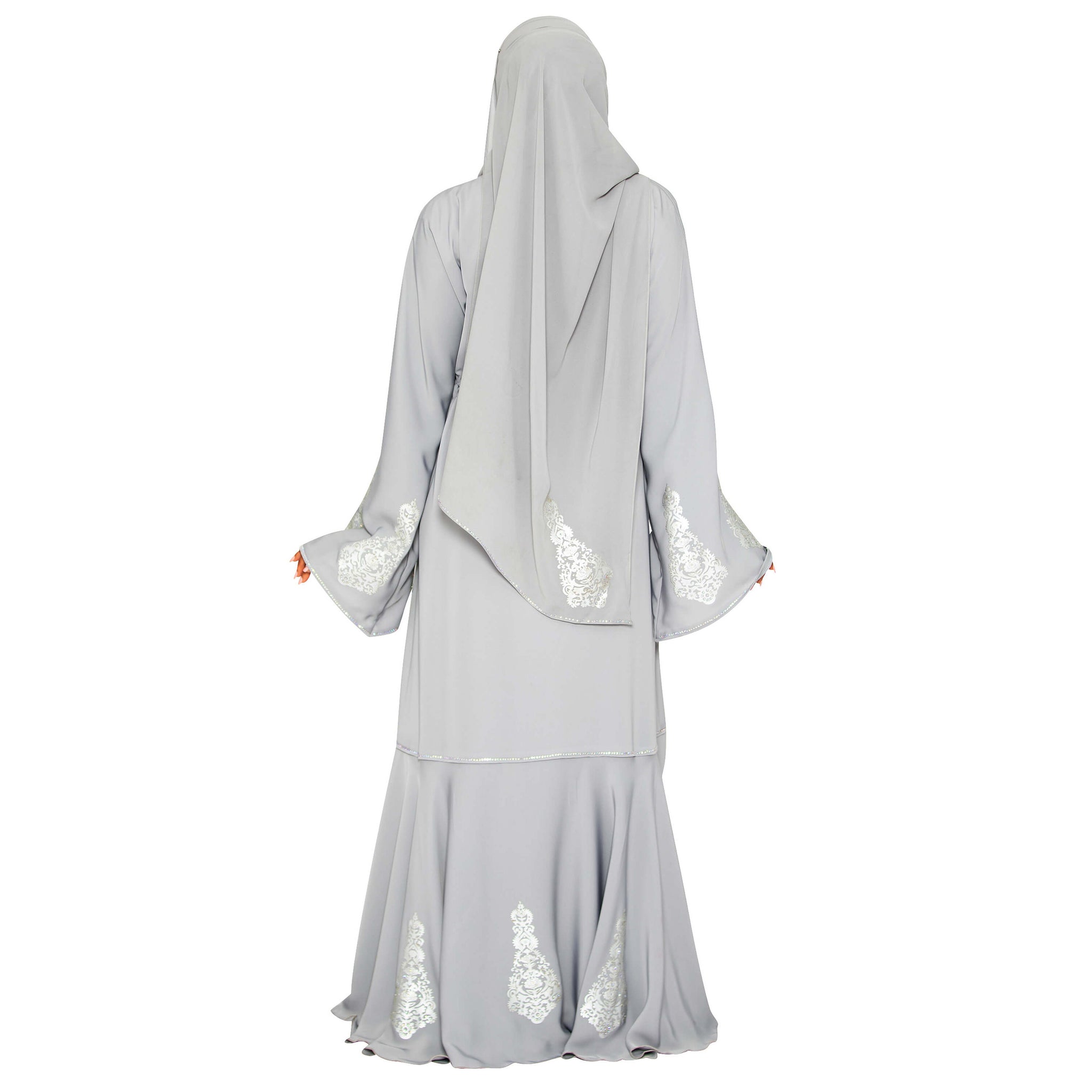 Laser Cut Embroidery Abaya