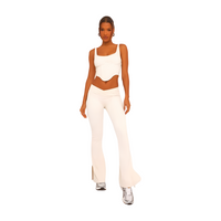 DIPPED WAIST FLARED SCULPT CO ORD