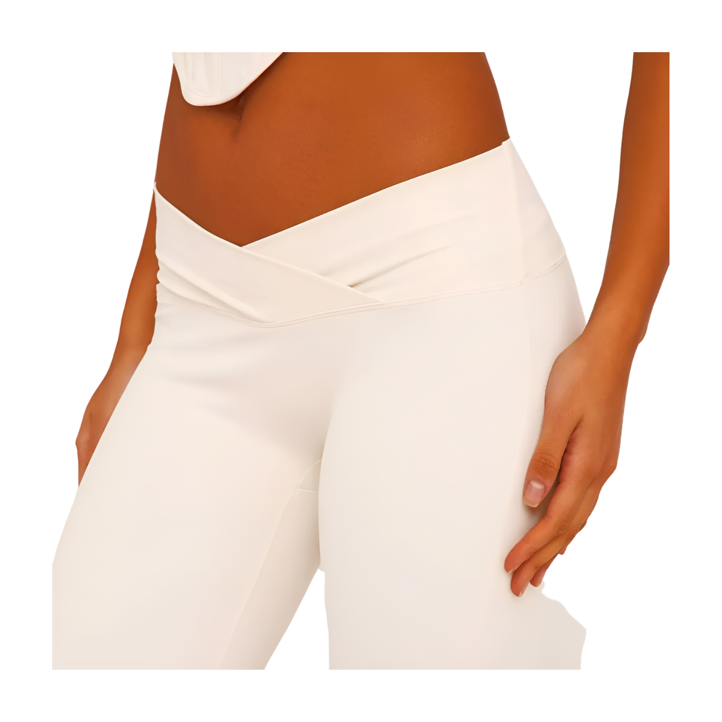 DIPPED WAIST FLARED SCULPT CO ORD