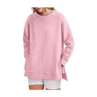 Women Oversized Sweatshirts Hoodies Fleece Crewneck Pullover Top Casual Fall Outfits Preppy Clothes Teen Girls 2024