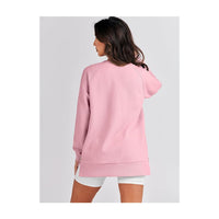 Women Oversized Sweatshirts Hoodies Fleece Crewneck Pullover Top Casual Fall Outfits Preppy Clothes Teen Girls 2024