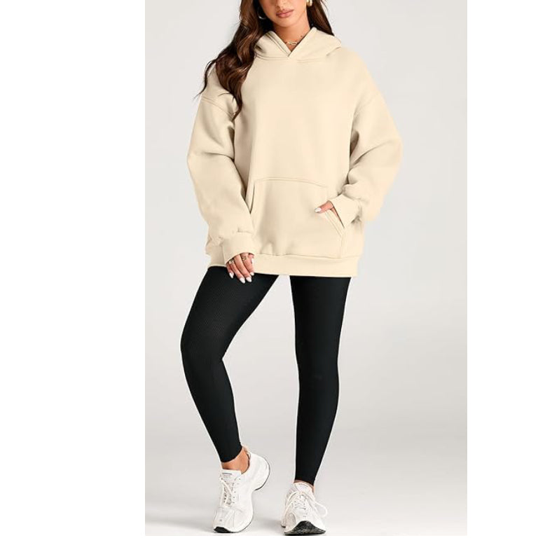 Womens Oversized Hoodies Fleece Sweatshirts Long Sleeve Sweaters Pullover Fall Outfits with Pocket