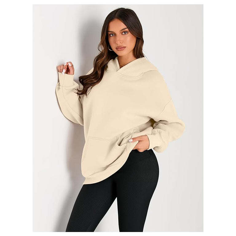 Womens Oversized Hoodies Fleece Sweatshirts Long Sleeve Sweaters Pullover Fall Outfits with Pocket