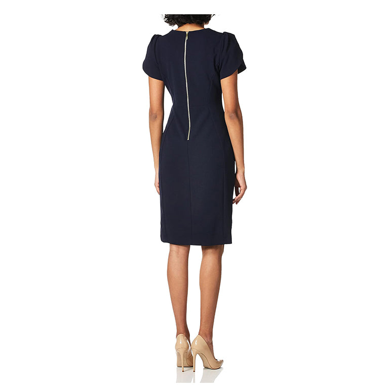 Womens Sheath Dress Cap Sleeve Sweetheart Neck Business Work Pencil Dresses