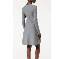 Female Knitted Dress Medium Grey Melange