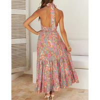 Women Summer Halter Neck Sleeveless Dress summer dresses formal dresses