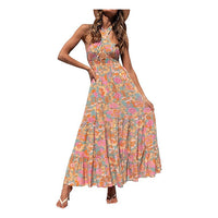 Women Summer Halter Neck Sleeveless Dress summer dresses formal dresses