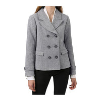 Women's Notched Lapel Double Breasted Pea Coat