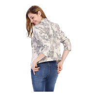 Womens 3/4 Sleeve Lightweight Office Work Suit Jacket Blazer