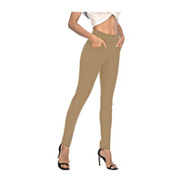 Dress Pants for Women Comfort Stretch Slim Fit Leg Skinny High Waist Pull on Pants with Pockets for Work