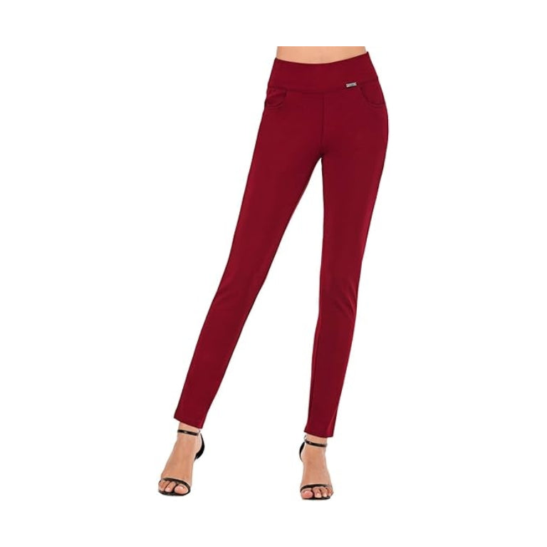 Dress Pants for Women Comfort Stretch Slim Fit Leg Skinny High Waist Pull on Pants with Pockets for Work