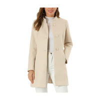 Women's  Winter Overcoat Mid-thigh Length White Coat