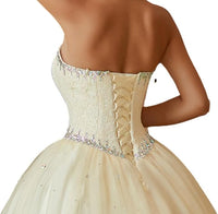 Women's Sweetheart Ball Gown Tulle Quinceanera Dresses Prom Dress