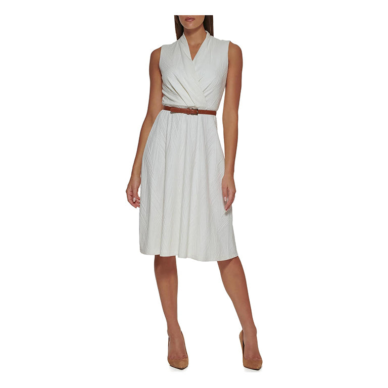 Women's Mini Houndstooth Knit Dress summer dress white dress