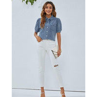 Denim t-shirt  custom t shirts women t shirts