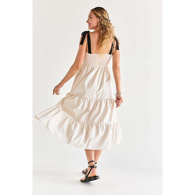 Bow Strap Tiered Maxi Dress formal dresses summer dresses