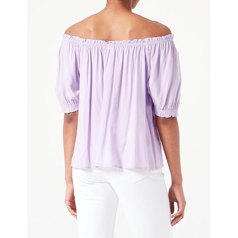 Women Short-Sleeved Blouse off the shoulder