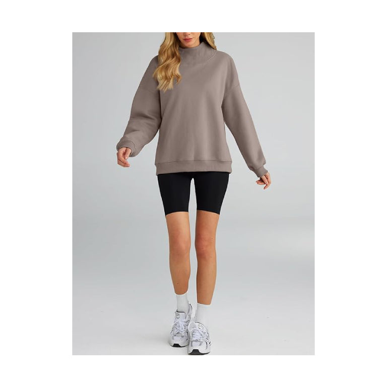 Womens Oversized Sweatshirts Turtleneck Pullover Long Sleeve Hoodies Tops Fall Outfits 2024 Clothes