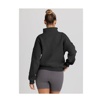 Women Sweatshirts Half Zip Pullover  Hoodies