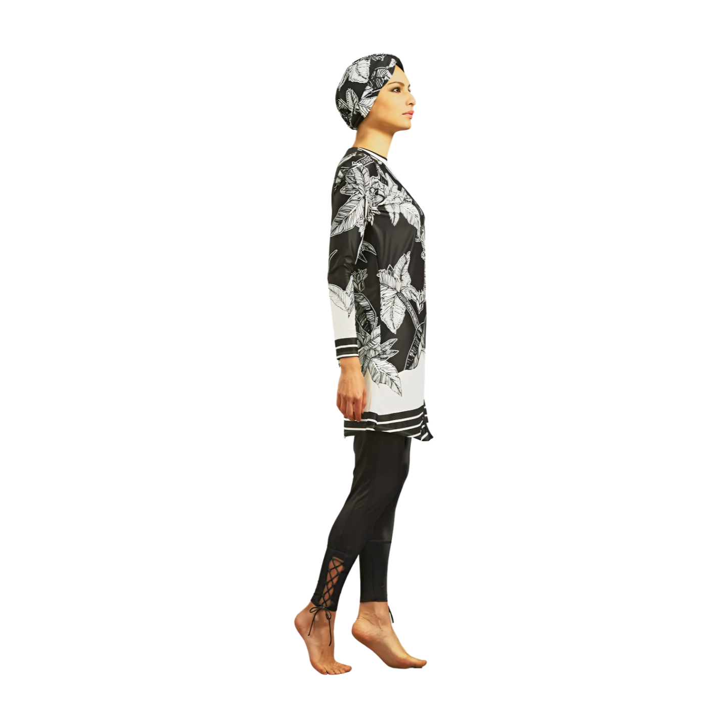 Islamic Burkini Swimwear with Turban