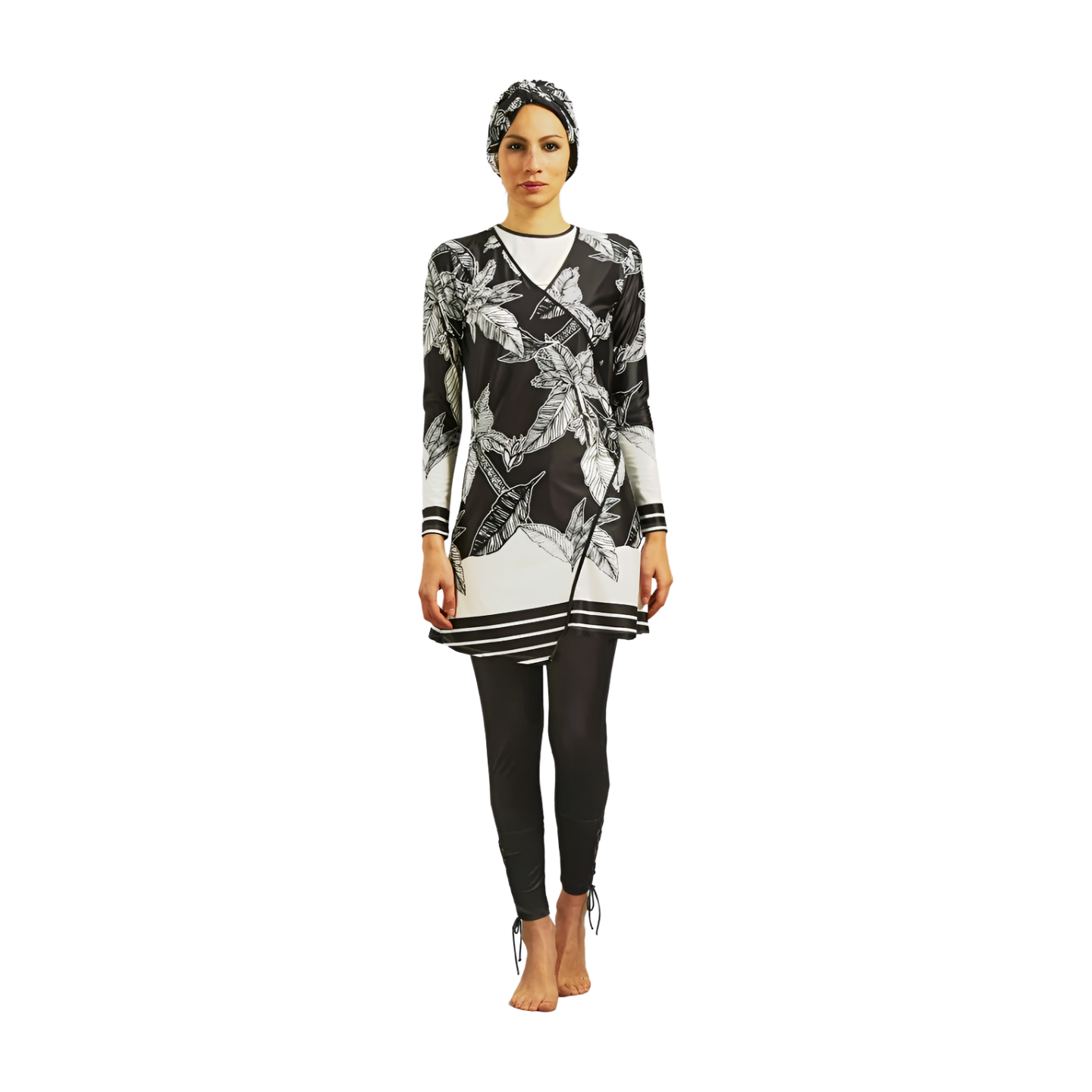 Islamic Burkini Swimwear with Turban