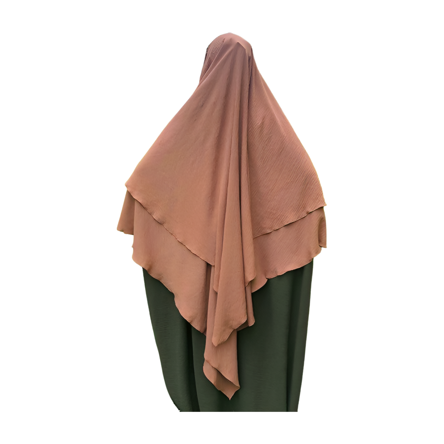 Two Layer Crepe Khimar/jilabs