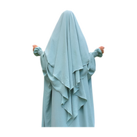 Two Layer Crepe Khimar/jilabs