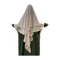 Two Layer Crepe Khimar/jilabs