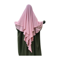 Two Layer Crepe Khimar/jilabs