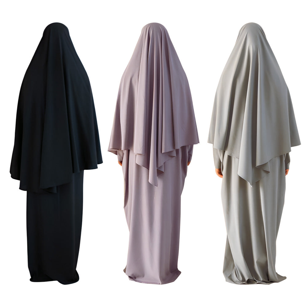 Solid Color Abaya Loose Comfortable Dubai Arab Islam Robe