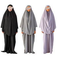 Solid Color Abaya Loose Comfortable Dubai Arab Islam Robe