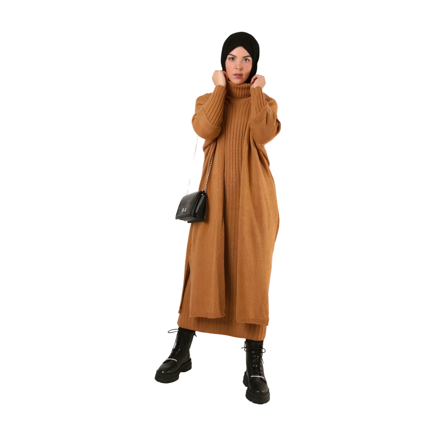 Modest Winter Abaya and Vest set