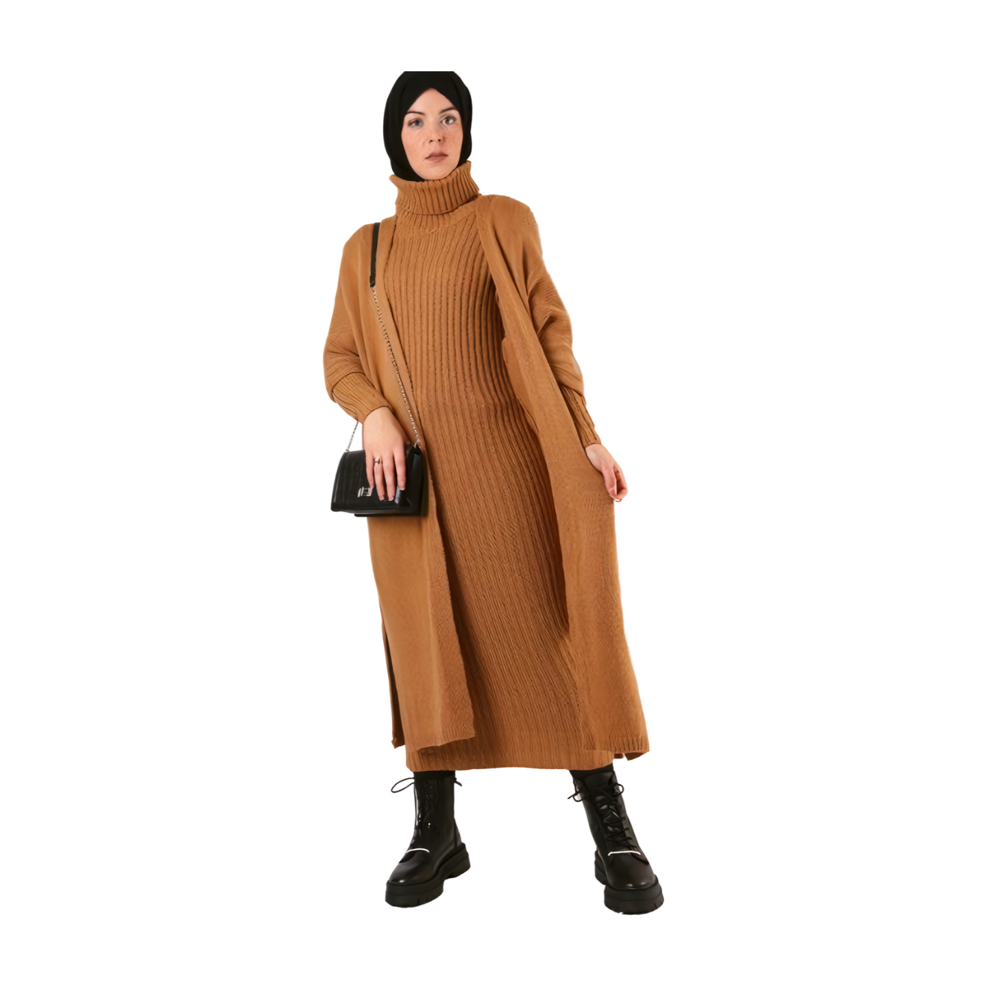 Modest Winter Abaya and Vest set