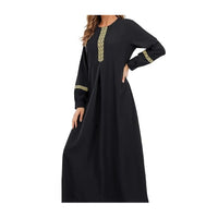 Zipper Muslim Dresses Abaya with Hijabs