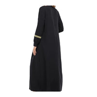 Zipper Muslim Dresses Abaya with Hijabs