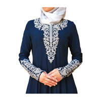 Islam Embroidery Abaya Gown with Diamond