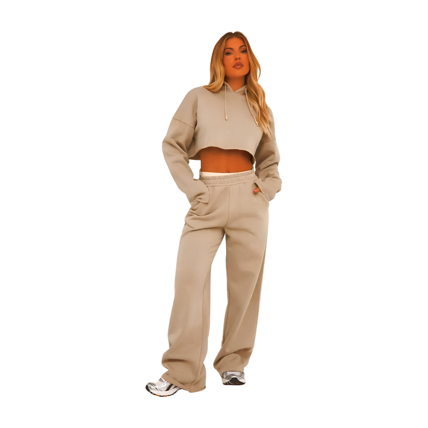 Joggers 2 Piece Sweat Sets Pullover Jogging Tracksuit Hoodie Set