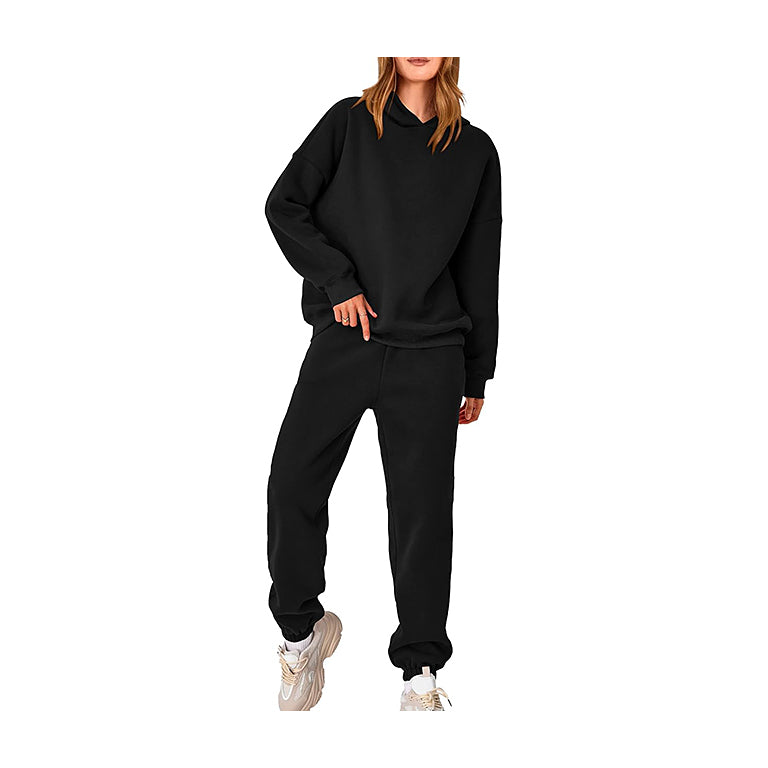 Womens 2 Piece Outfits Lounge Hoodie Sweatsuit Sets Oversized Sweatshirt Baggy Fall Fashion Sweatpants with Pockets