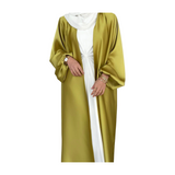 Puff Sleeve Kimono with under tank abaya set