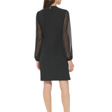 Women's Twofer Scuba Crepe Dress black dress