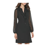 Women's Twofer Scuba Crepe Dress black dress