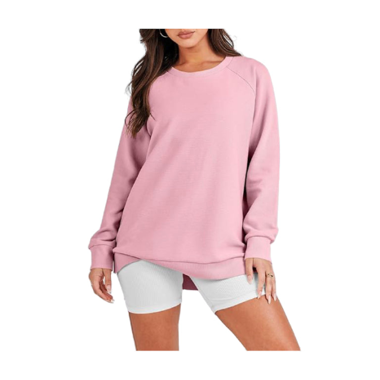 Women Oversized Sweatshirts Hoodies Fleece Crewneck Pullover Top Casual Fall Outfits Preppy Clothes Teen Girls 2024