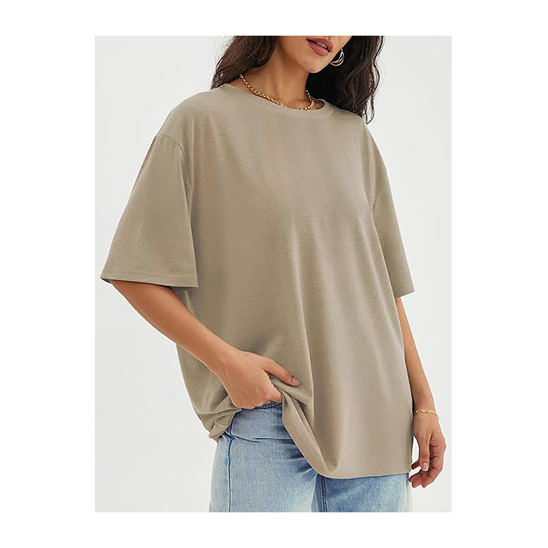 Women Oversized T Shirts tee shirts solid color shirt