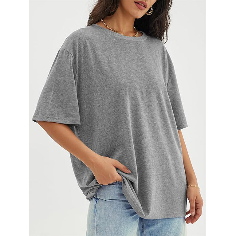 Women Oversized T Shirts tee shirts solid color shirt