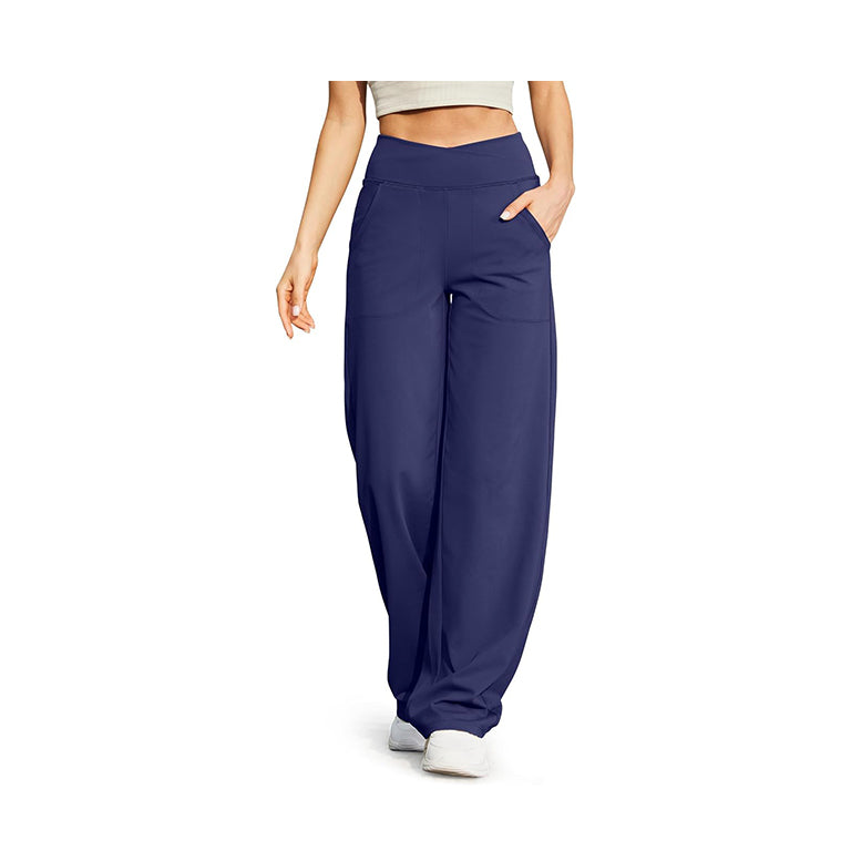 Women Yoga Dress Pants with Pockets Petite/Regular/Tall Loose Casual Work Trouser Pants