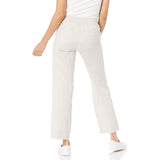 Women's Linen Blend Drawstring Wide Leg Pant